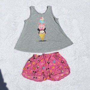 Tsum Tsum Disney girls pajama set
